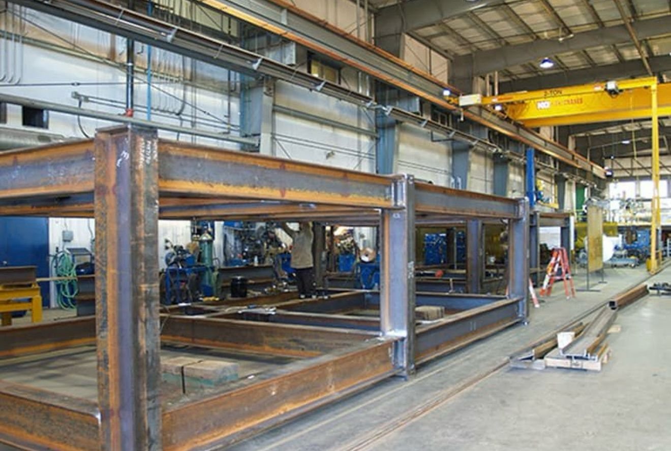 Steel frame fabrication