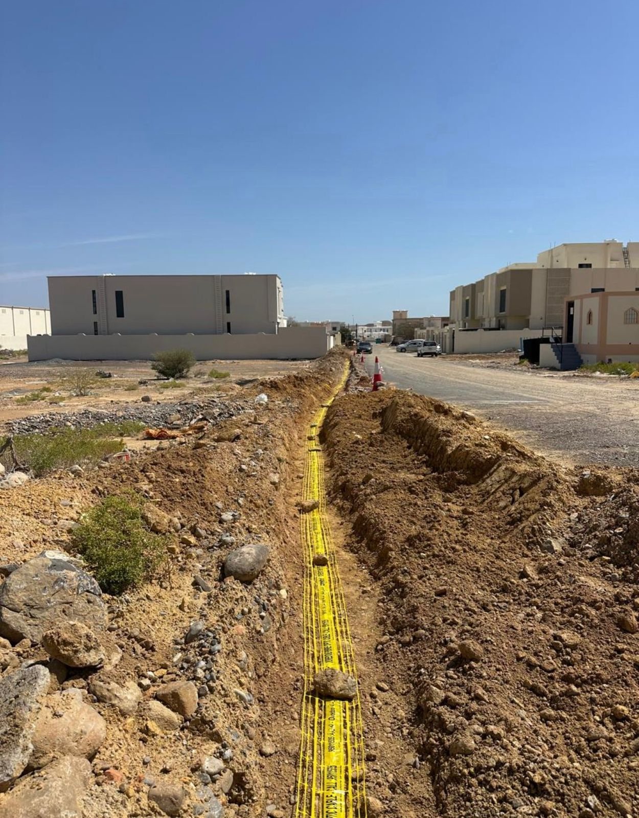 Excavator Support for FOC Works